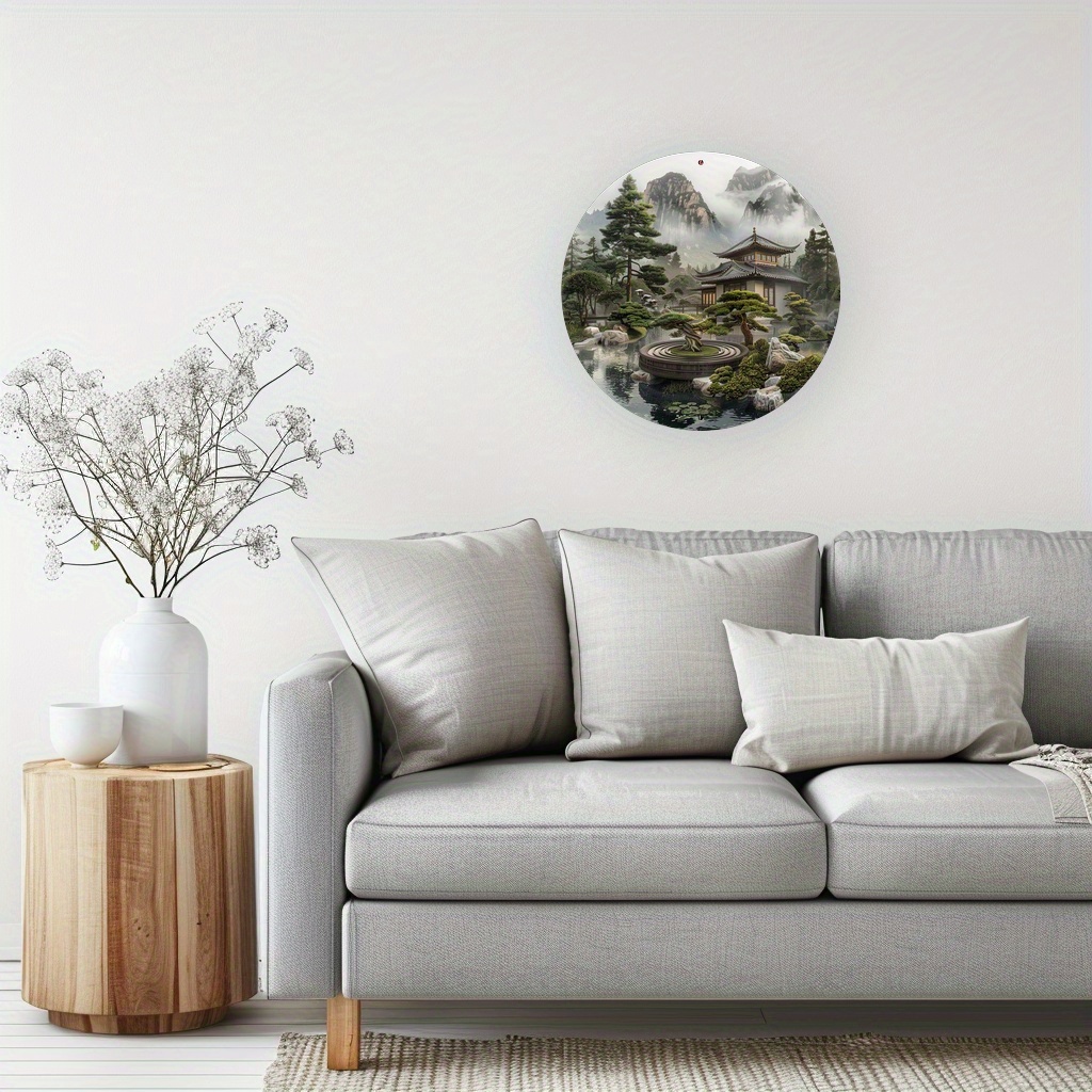 ป้ายโลหะอะลูมิเนียมทรงกลมลายสว - Bonsai Garden Wall บทวิจารณ์และราคา