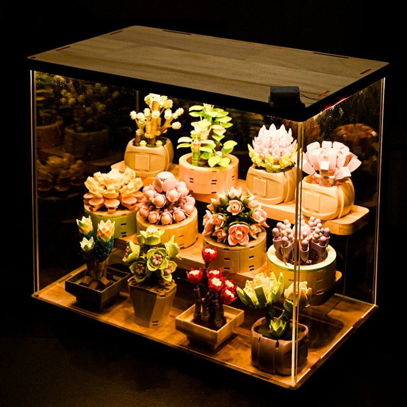 DIY MOC Potted พืช Succulents  - Bonsai Garden Lego Set บทวิจารณ์และราคา