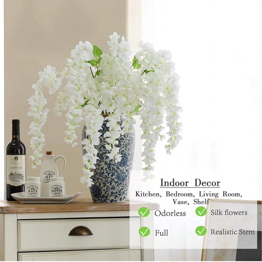 ดอกไม้ประดิษฐ์หวายตกแต่งบ้าน โ - Bonsai Garden Wall บทวิจารณ์และราคา
