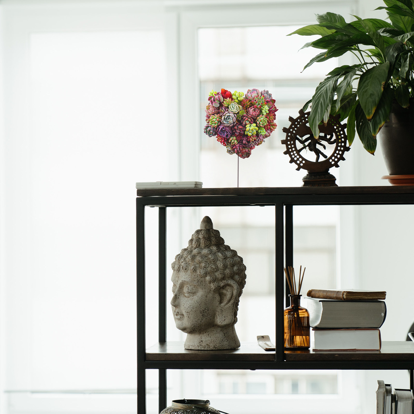 โครงเหล็กตกแต่งผนังรูปหัวใจสาม - Bonsai Garden Wall บทวิจารณ์และราคา