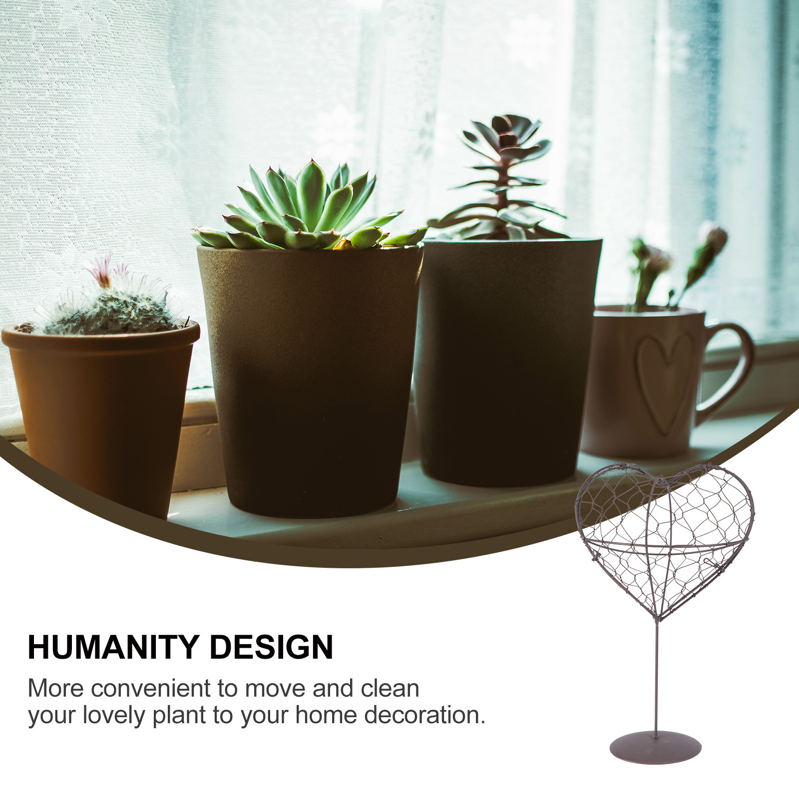 โครงเหล็กตกแต่งผนังรูปหัวใจสาม - Bonsai Garden Wall บทวิจารณ์และราคา