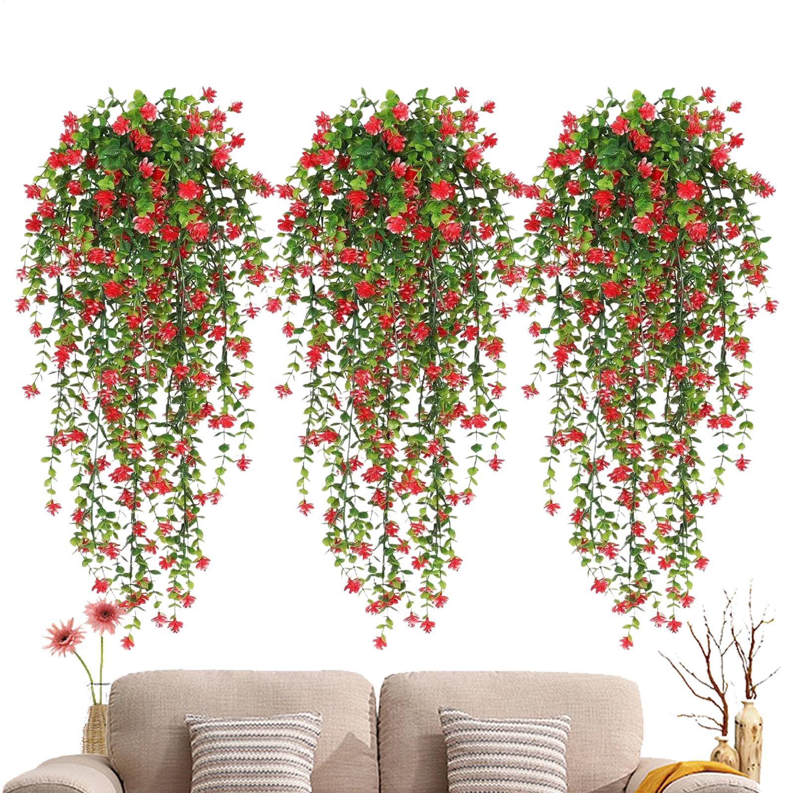 ดอกไม้จําลอง Ivy Vines แขวนผนั - Bonsai Garden Wall บทวิจารณ์และราคา