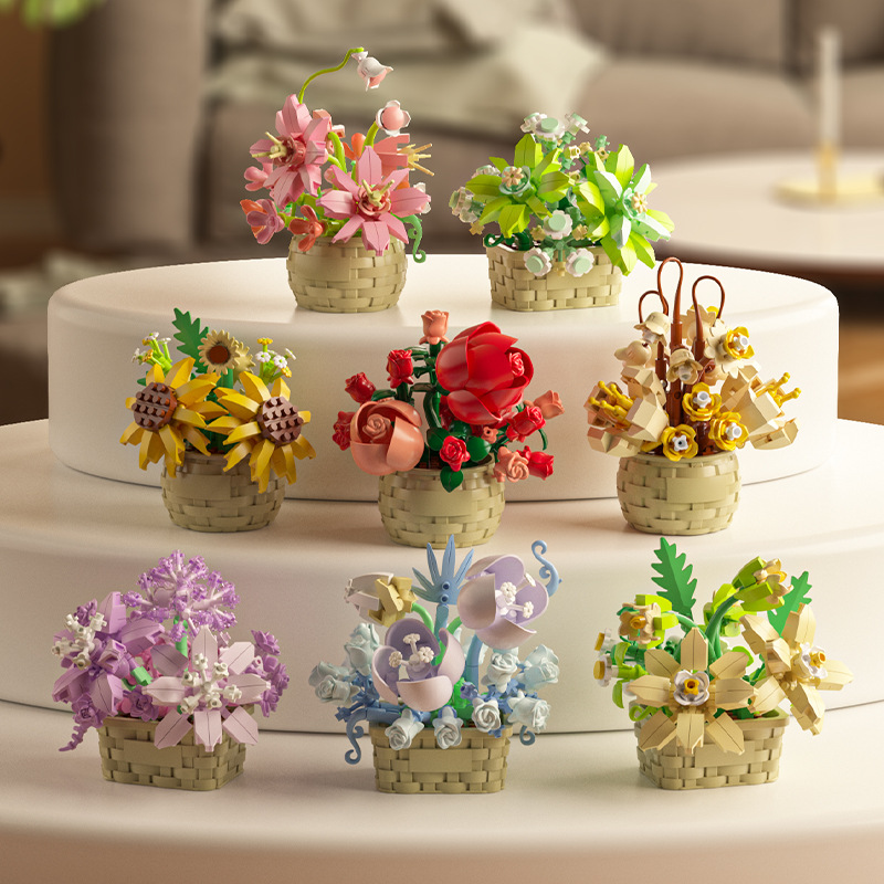 ชุดตัวต่อ DIY MOC ต้นกุหลาบ ทา - Bonsai Garden Lego Set บทวิจารณ์และราคา
