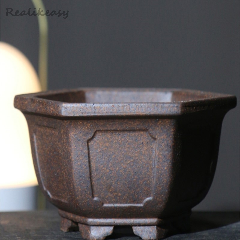 กระถางดอกไม้ทรายสีม่วงกระถางต้ - Mini Bonsai Zen Garden บทวิจารณ์และราคา