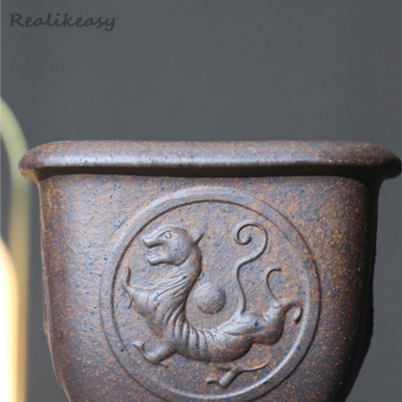 กระถางดอกไม้ทรายสีม่วงกระถางต้ - Mini Bonsai Zen Garden บทวิจารณ์และราคา